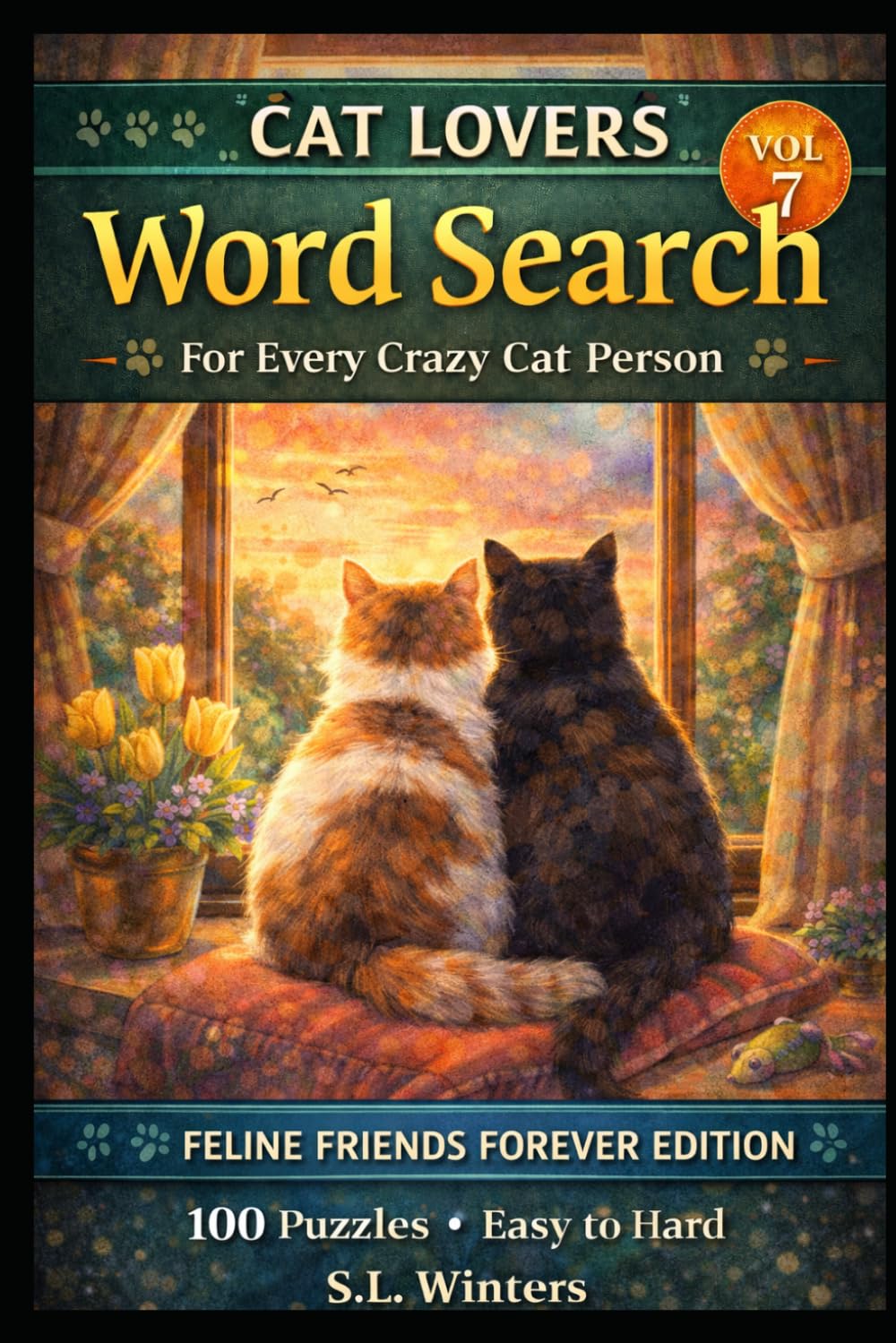 Cat Lovers Word Search: Volume 7 — Cat Behavior Edition