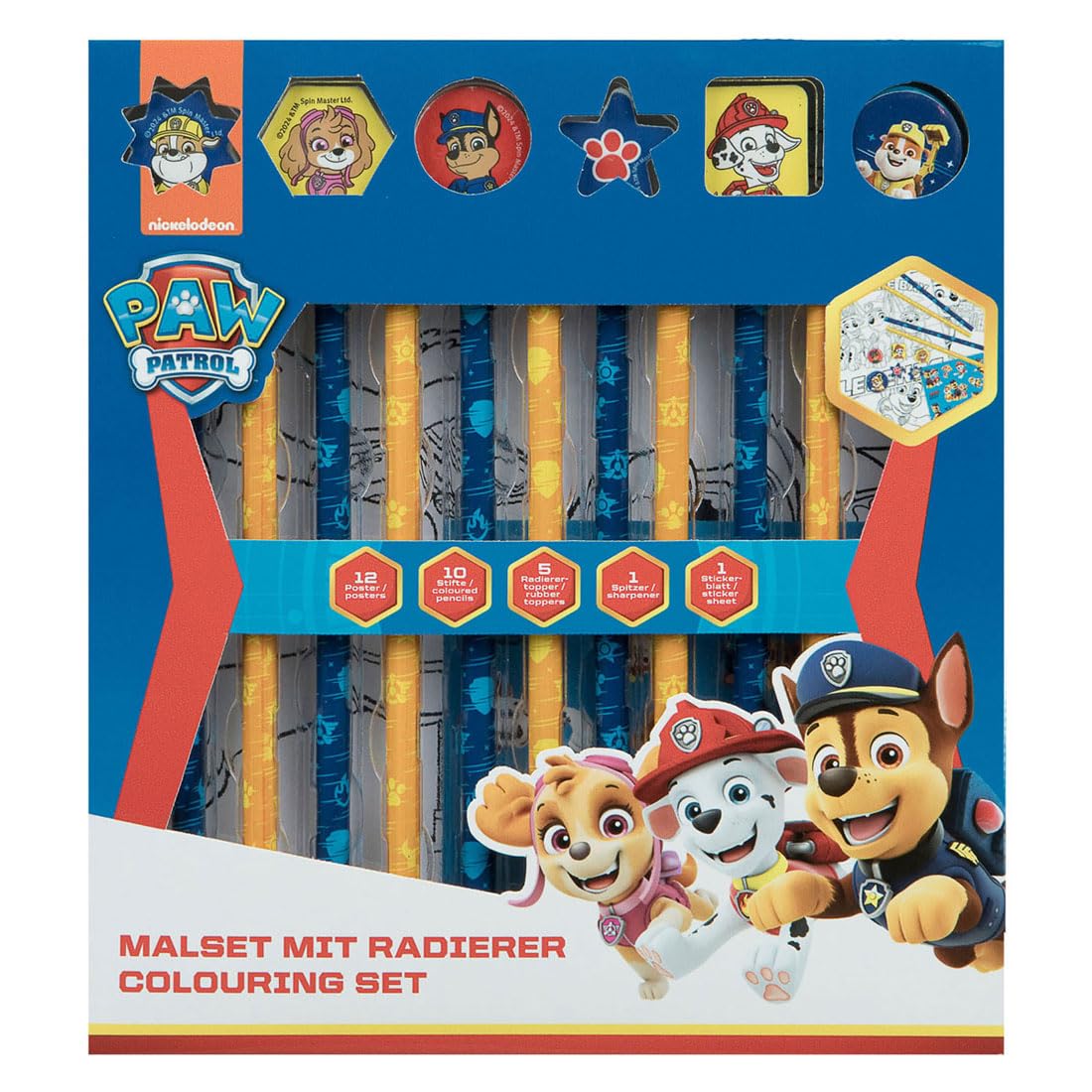 Color set with Erasers PAW Patrol, 29 pcs.
