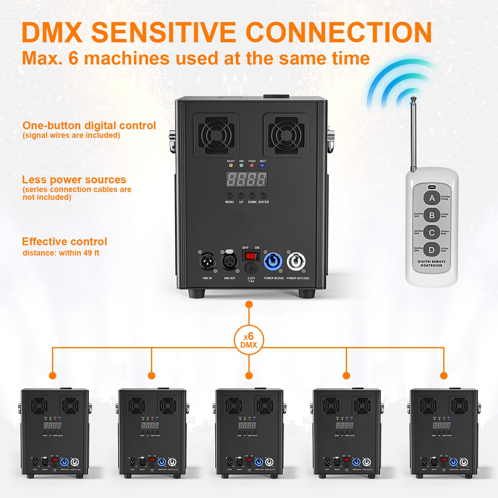 コールドスパーク花火マシン 650W 2台セット DMX対応 リモコン付 Amazon.co.jp: スパークマシン ステージスパークマシン DMX効果