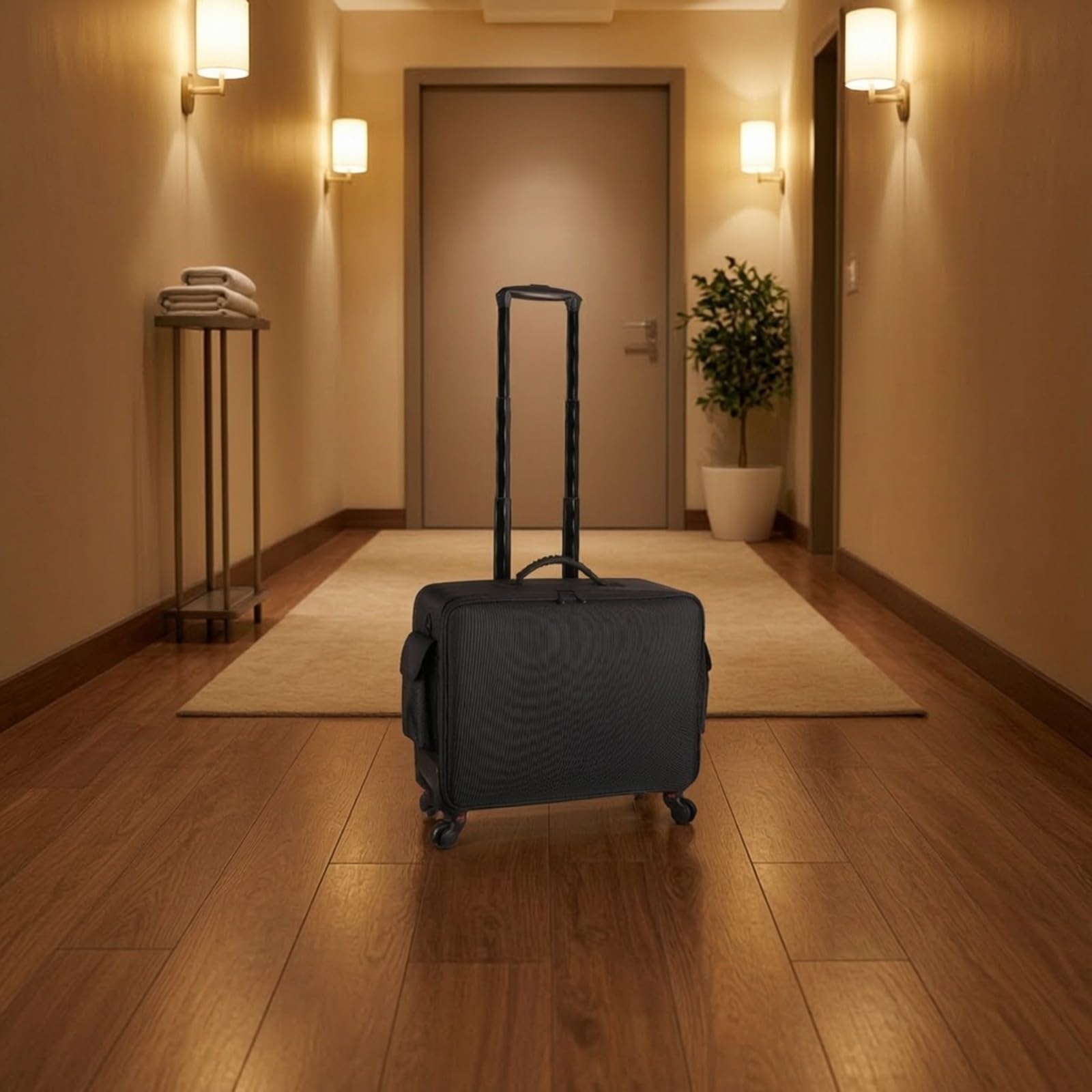 Custodia Trucco con Divisori Regolabili Resistente All'acqua Trolley Make Up tile Beauty Case per Onicotecnici