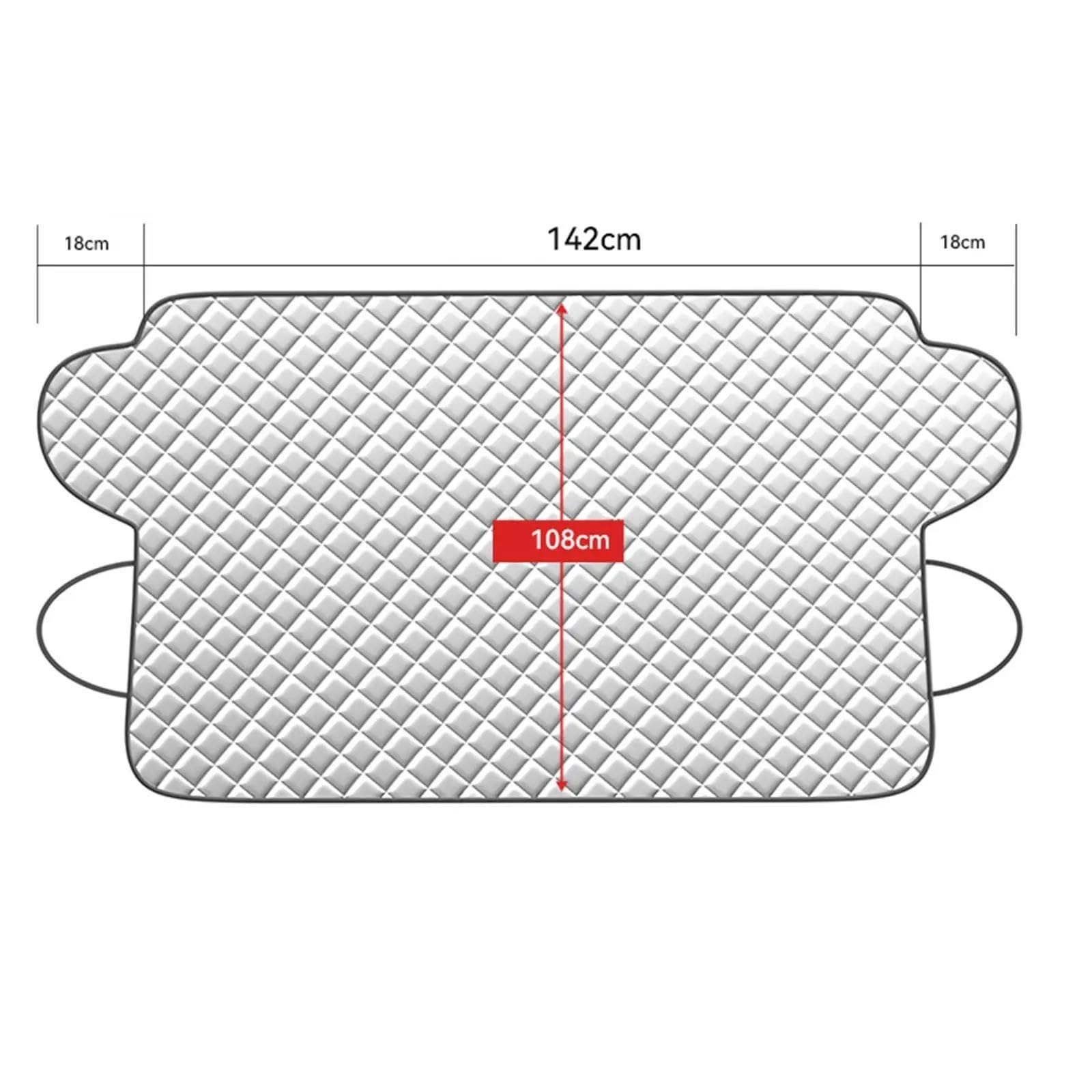 Housse de Protection pour Pare-Brise Pare-Brise Voiture Couverture Neige Et Gel Accessoire Polyvalent Protection Contre La Glace 145x108cm Protection Pare Brise Hiver