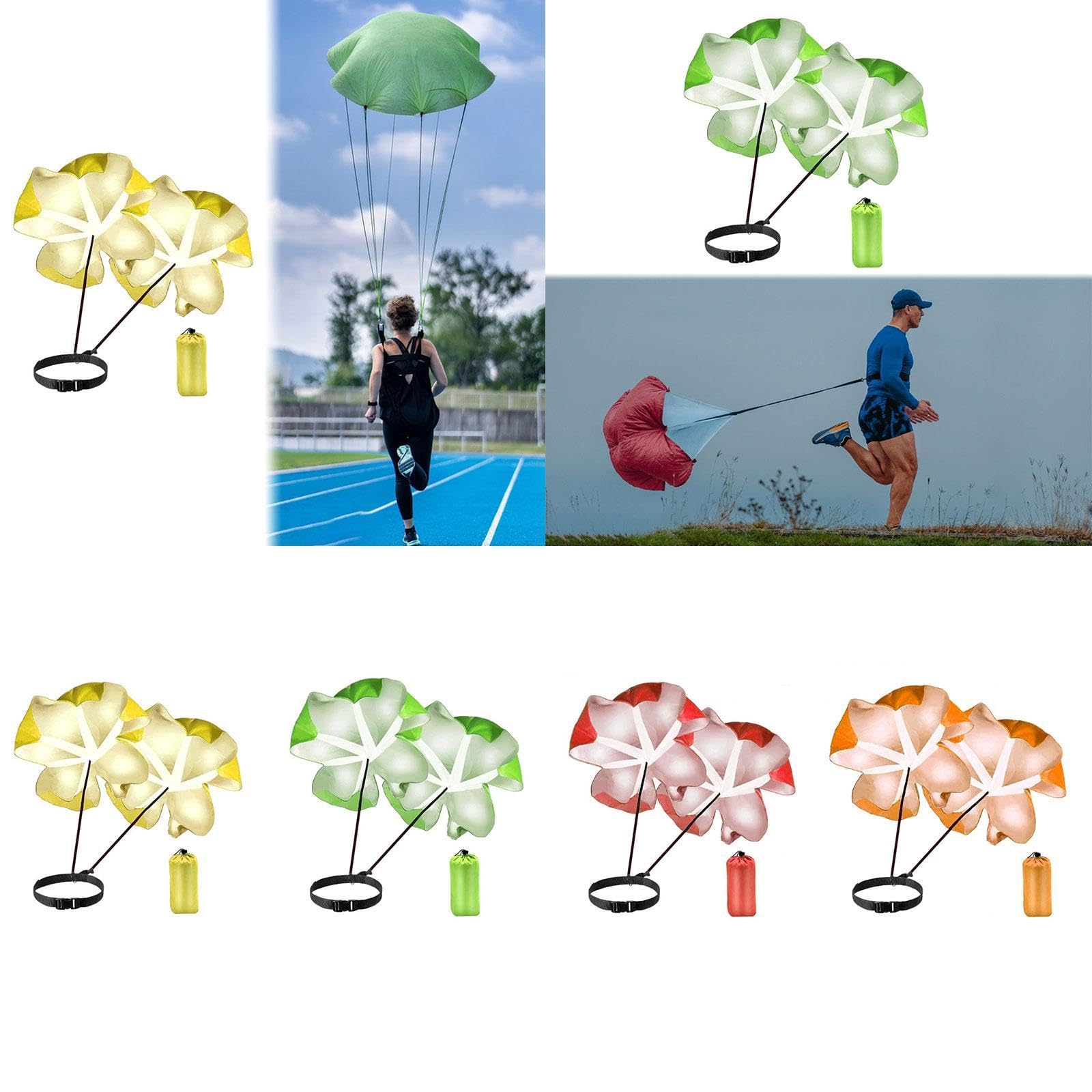 Merishopp Running Speed Chute Powerchute Umbrella for Soccer Core Strength Kids Adults Yellow | Training Aids | Soccer | Team Sports-image-31