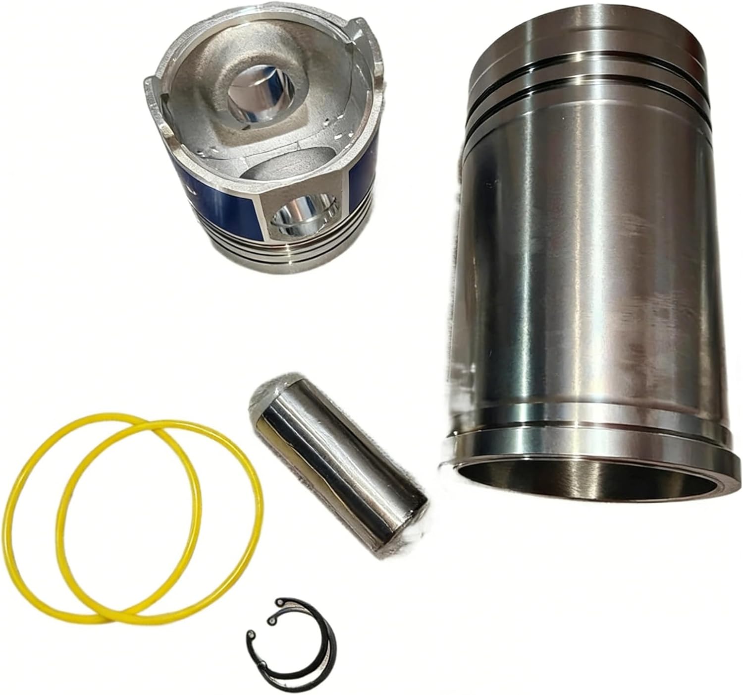 Generator Cylinder Sleeve Liner Piston Kit Fit for Direct Injection ZS1105 4 Stroke Small Water Cooled Engine