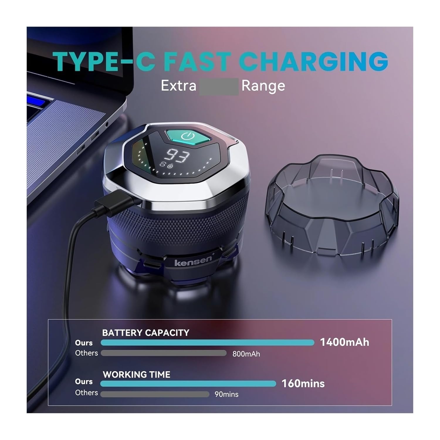 Fit for Electric Head Shaver for Bald Men - USB Rechargeable with Display & Hair Trimmer