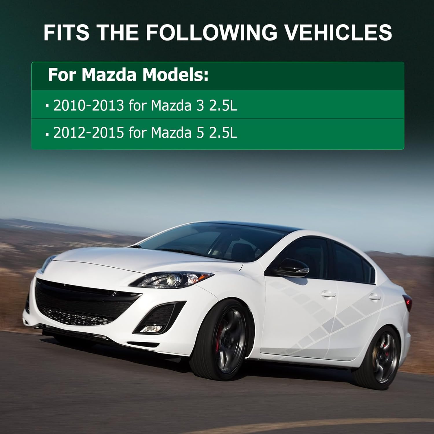 SCITOO Engine Motor Mount and Transmission Mount Torque Strut Mount Set for Mazda 3 2010-2013, for Mazda 5 2012-2015 A4444 A4405 A4418 A4421