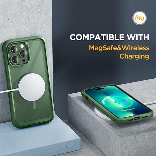 Miniatura 680 de Miracase Glass Series - Funda para iPhone 11 de 6.1 pulgadas, funda resistente de cuerpo completo mejorado con protector de pantalla de vidrio Negro