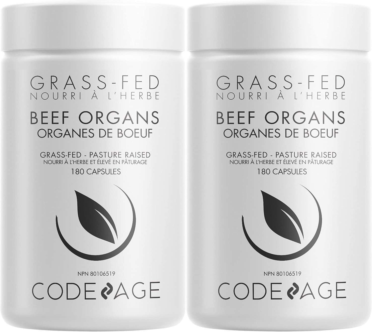 Codeage Grass Fed Beef Organs Supplement Glandulars Supplements