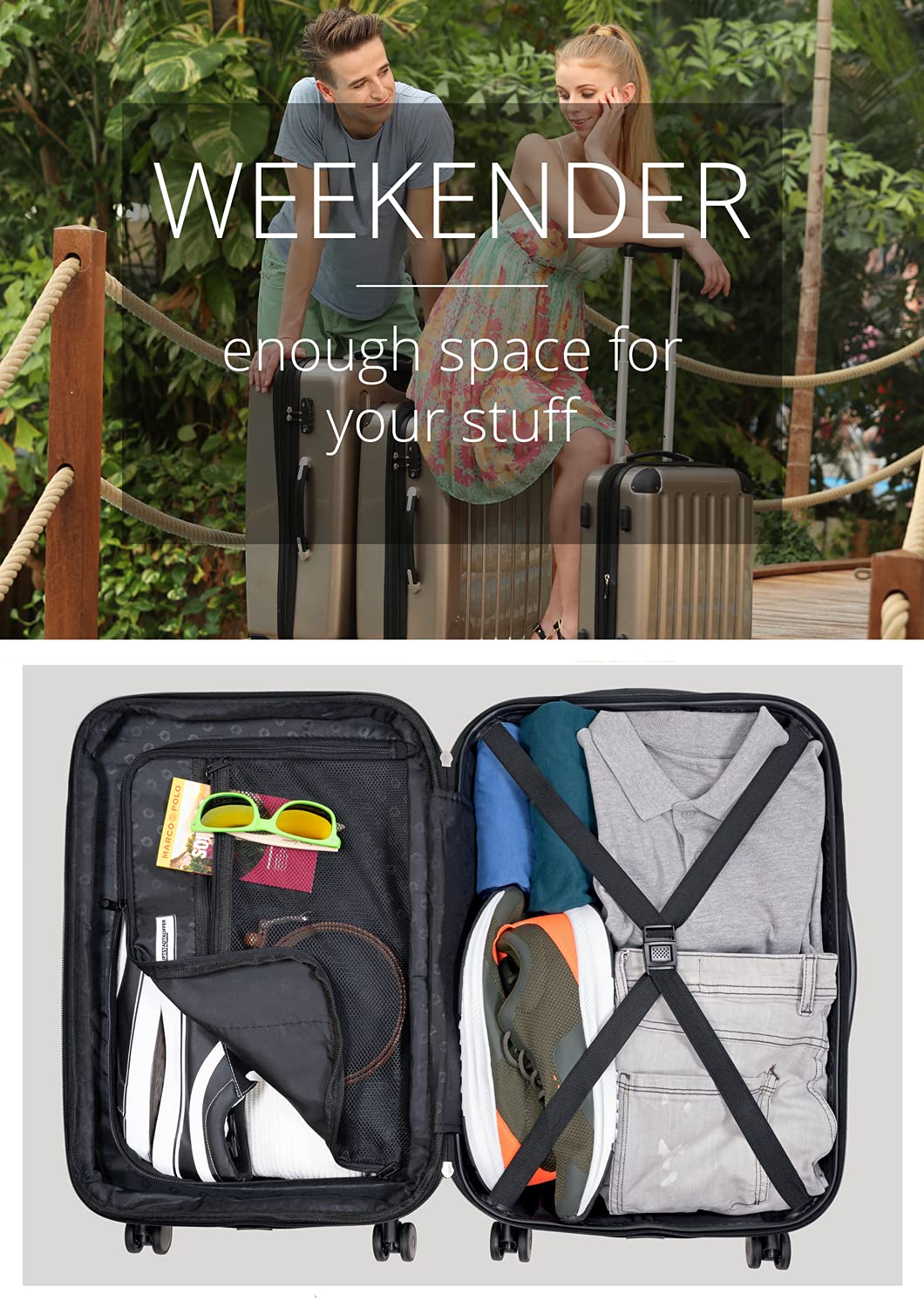 Hauptstadtkoffer Alex Tsa R1, Luggage Carry On Unisex, Verde Foresta, 55 cm