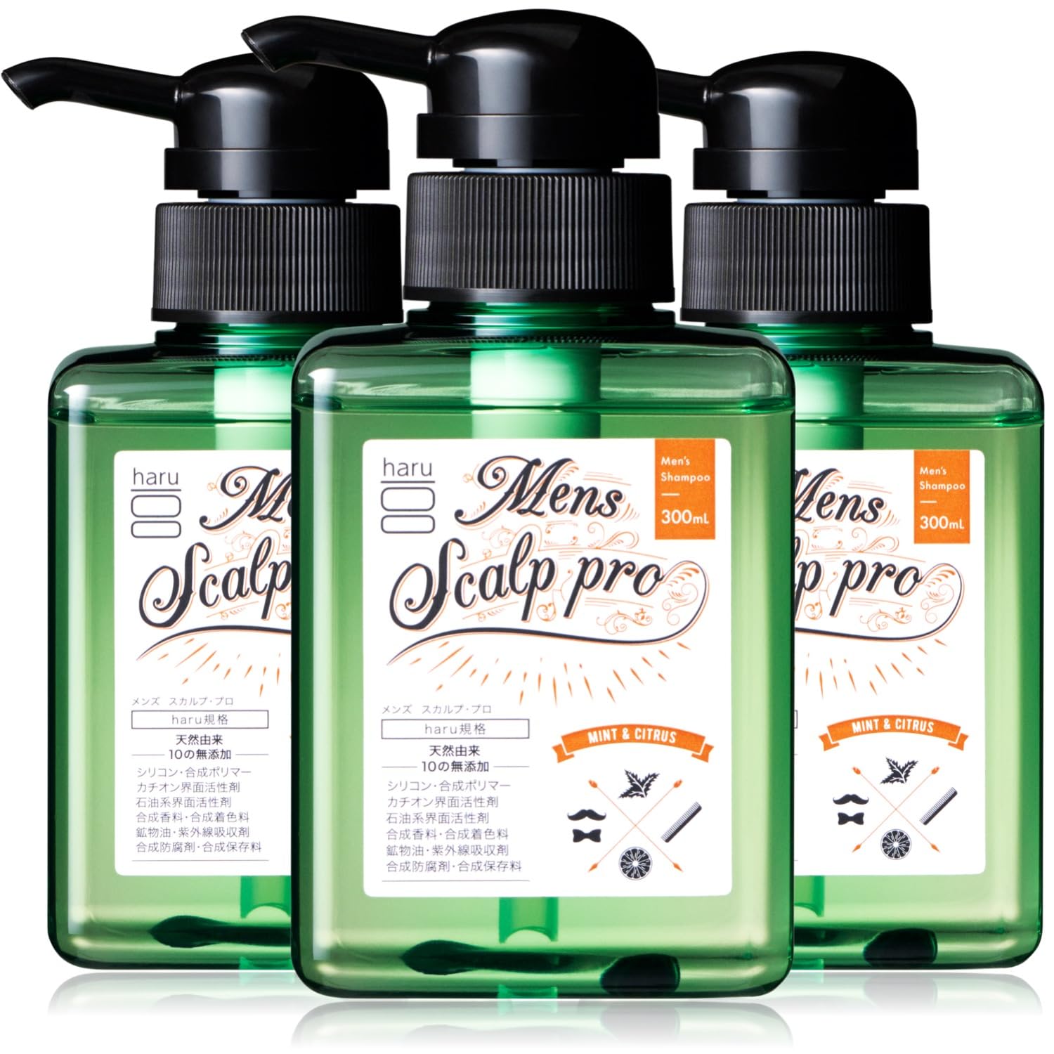 Amazon | haru(ハル) メンズスカルプ・プロ 300ml（約3ヶ月分） 3個