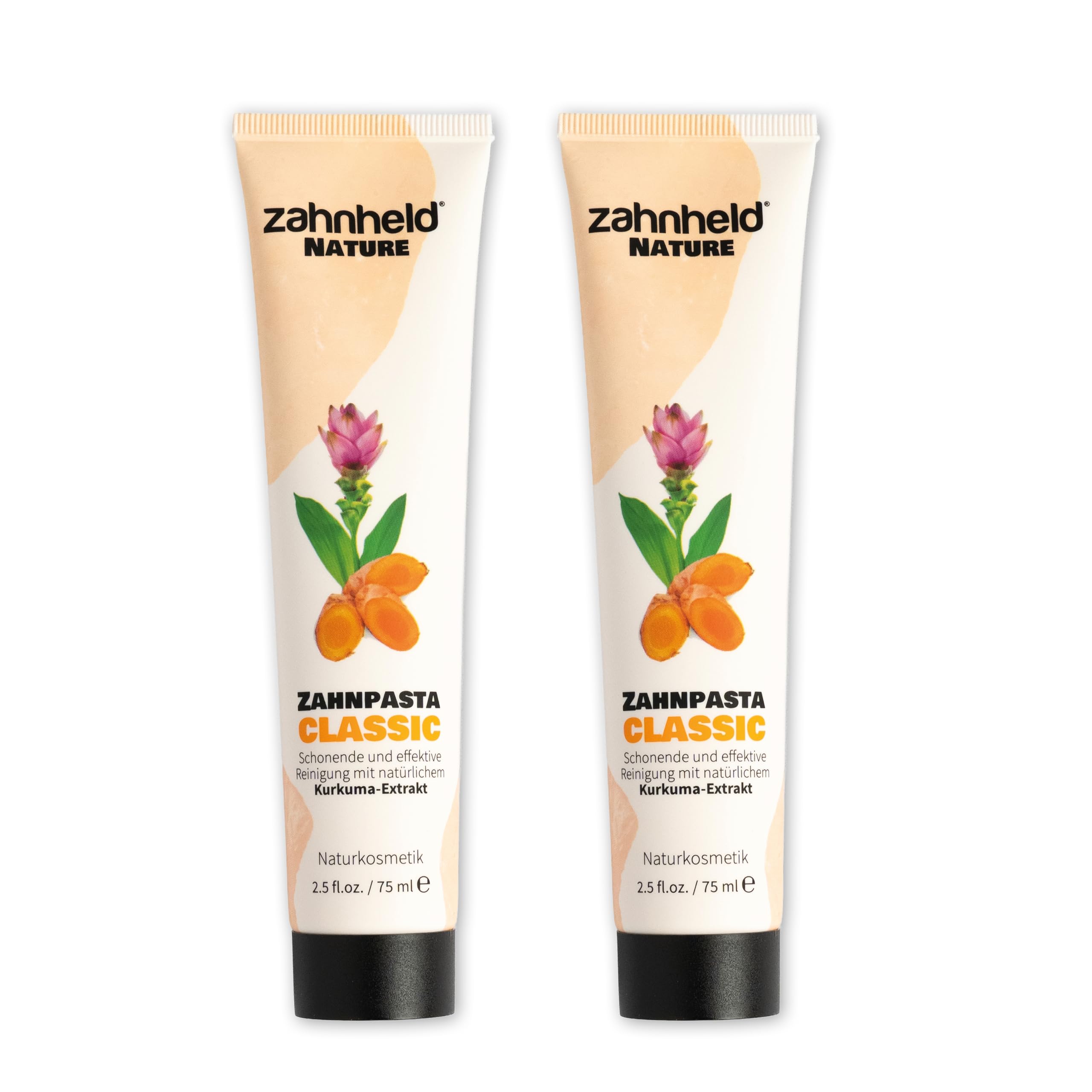 Zahnheld Nature Classic Zahnpasta ohne Fluorid, vegan, Kurkuma & Kokosöl
