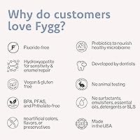 Vista 6 de Fygg Pasta de dientes Nano Hidroxiapatita con prebióticos Libre de flúor y SLS con hidroxiapatita Pasta dental nHA remineralizante para dientes