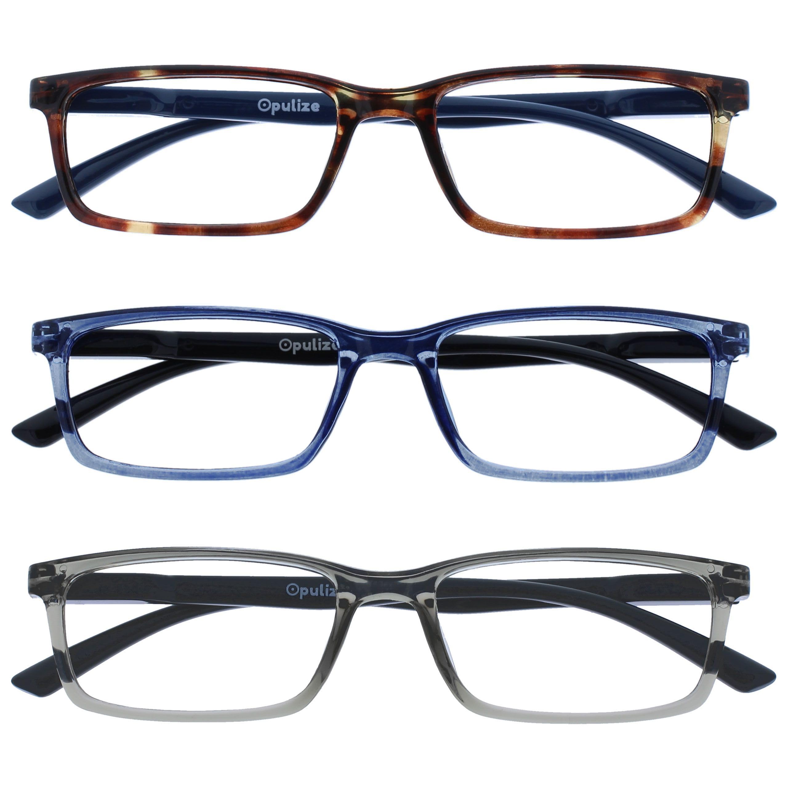 OPULIZE See Gafas Lectura Filtro Luz Azul x3 Estrecha Bisagras de Resorte Mejoran Sueño Reducen Dolor de Cabeza Ordenador Videojuegos Antirreflejante Azul Morado Turquesa Hombre Mujer BBB9-35Q +2.00 — view 21