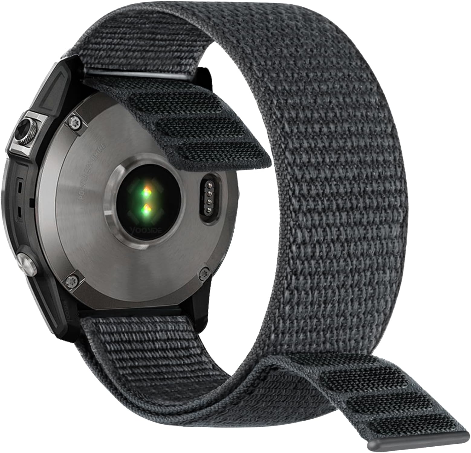 22mm Hook and Loop Nylon Watch Strap for Garmin Fenix 8 / epix Pro/Tactix 8 (47mm), Quick Dry Ultralight Sport Wrist Band for Fenix 7/6/5, Instinct 3 45mm