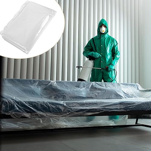 Miniatura 9 de BESPORTBLE Thickened Transparent Sofa Protective Cover PE Material Reusable Couch Slipcover for Dining Restaurant Home Furniture