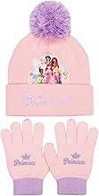 Disney Princesses Winter Hat & Gloves Set for Girls – Warm & Cosy Beanie Hat & Gloves – Perfect for Kids Ages 3-9