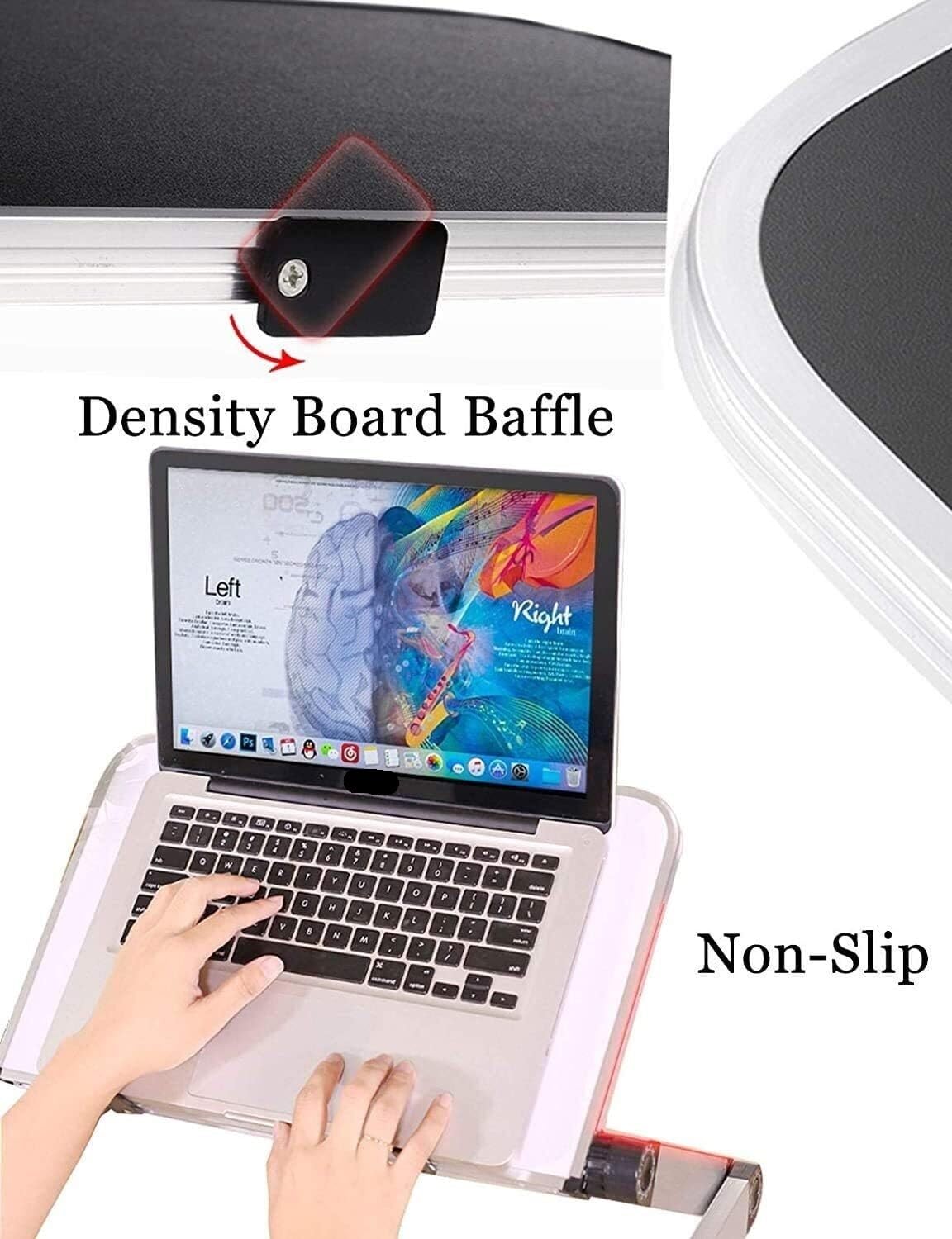 Supporto regolabile per computer portatile, supporto portatile per laptop, supporto per scrivania, reclinabile, supporto da scrivania ventilato