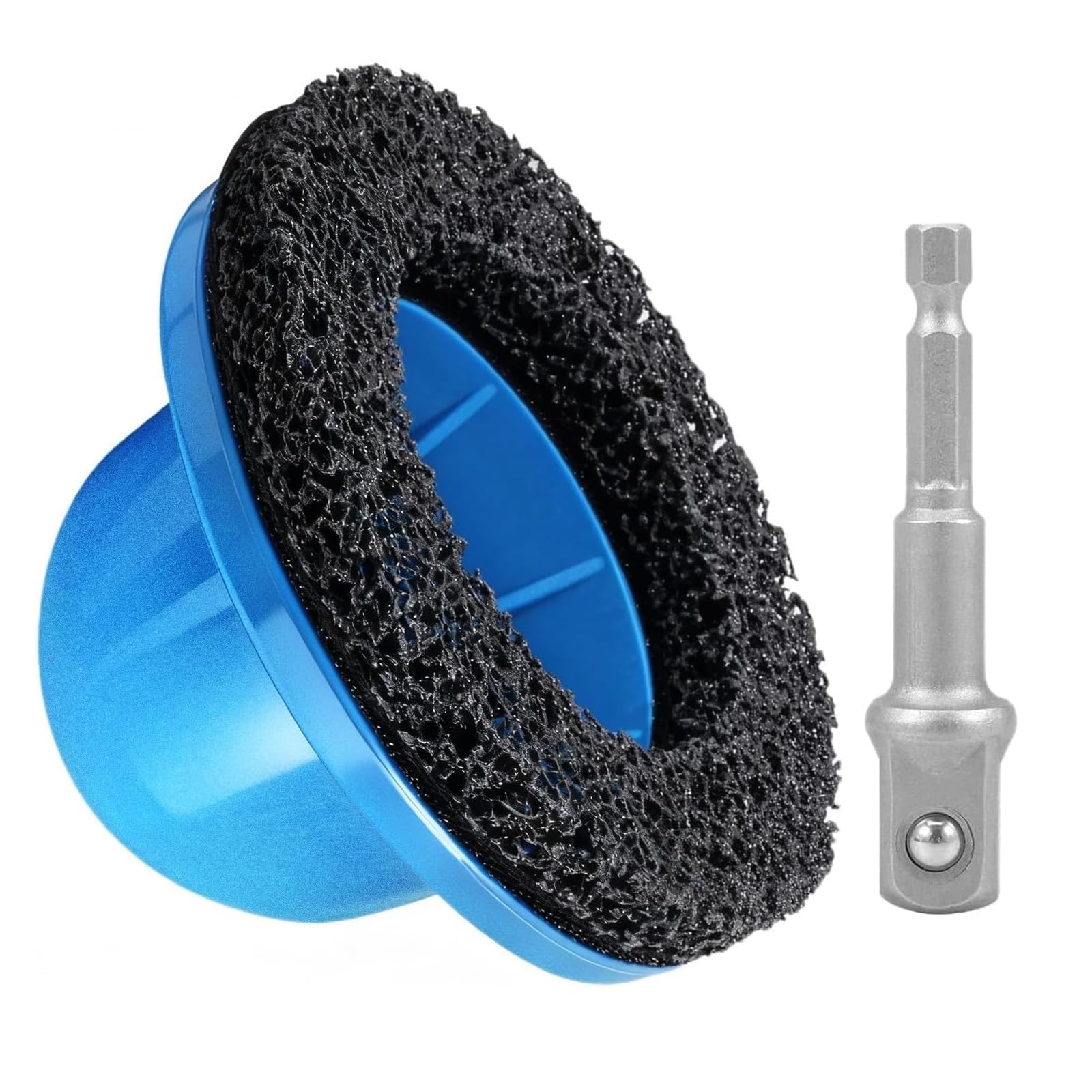 Radnabenschleifer, Innen-Ø 90mm Außen-Ø 150mm für Anhängerkupplung, mit 1/2"-Antrieb, Radnabenreiniger Kfz für Felgenwechsel, Radnabe reinigen, Rostentfernung Wird in Akku-Bohrmaschinen Verwendet