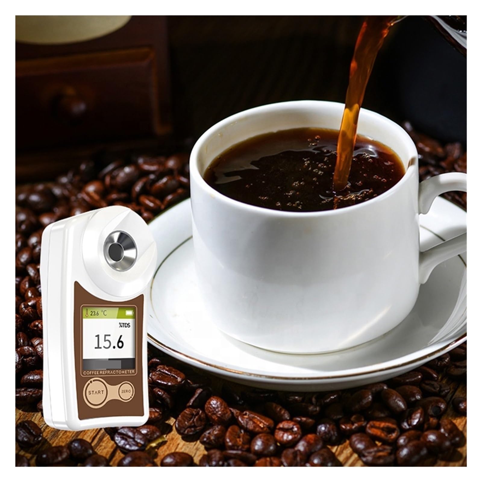 Medidor Digital de Densidad café Brix TDS, densitómetro, refractómetro concentración, Bebidas azucaradas para Laboratorio