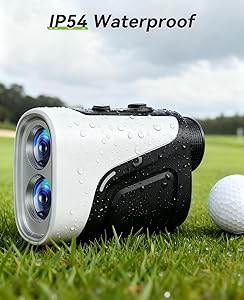 Hoorola Range Finder Golf, 1200 Yards Rangefinder with Slope, Magnetic Stripe, 7X Magnification, IP54 Water Resistant, Rechargeable Battery, Flag Pole Locking Vibration, Golf Accessories for Men Women
