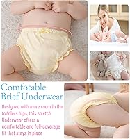 Vista 3 de Paquete de 7 fundas para pañales, ropa interior de algodón, bragas para niñas pequeñas