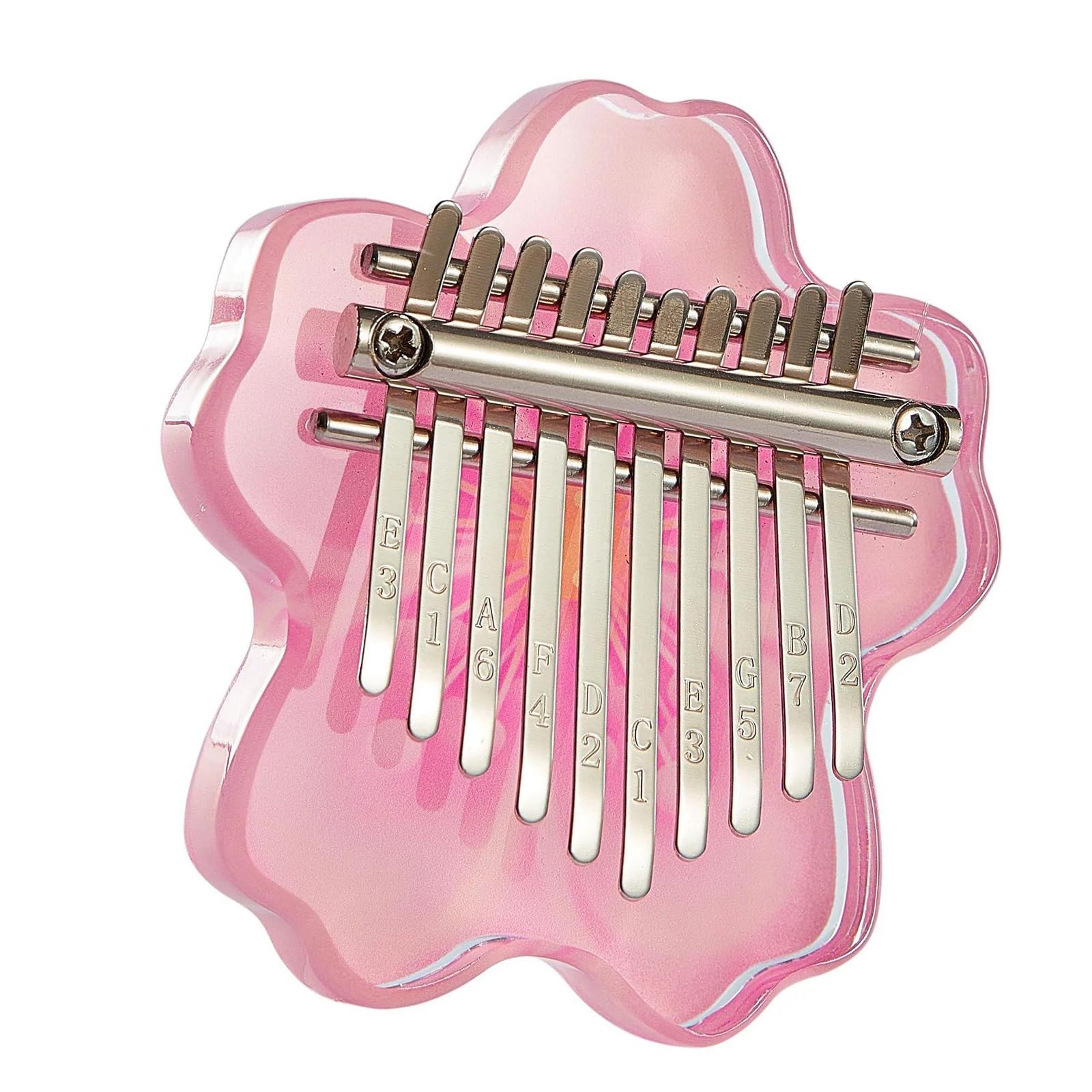 Kalimba Principiantes Kalimba Portátil De 10 Teclas Fabricado En Acrílico Transparente