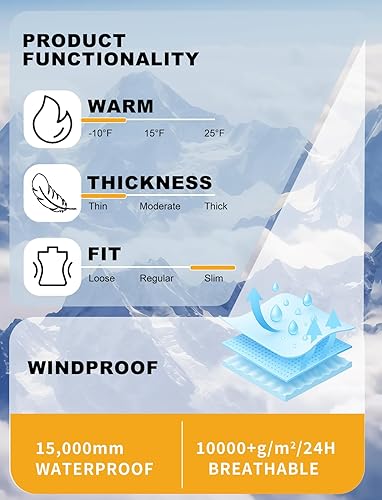Miniatura 6 de GSOU SNOW Womens Ski Bibs Snowboard Bibs Pants Snow Overalls Waterproof Windproof Winter Outdoor Sports Insulated Warm