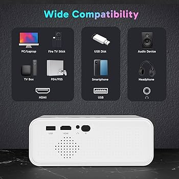 Amazon.com: Electric Focus Mini Projector with 5G WiFi and
