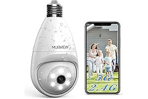 MUBVIEW Light Bulb Panoramic Outdoor Security Camera