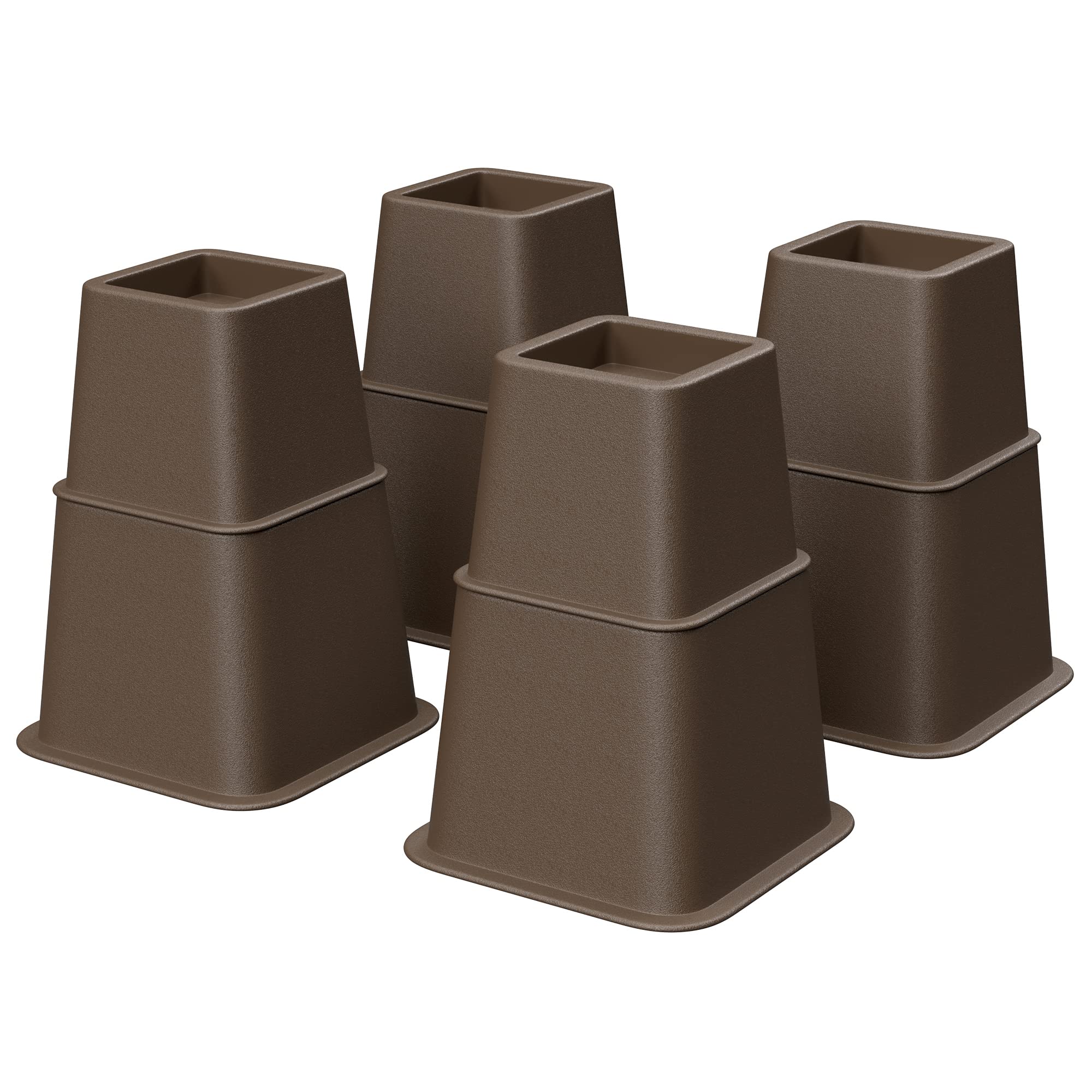 Buy SONGMICS Bed Risers, 4Pack Furniture Risers, Heavy Duty Bed Lifts