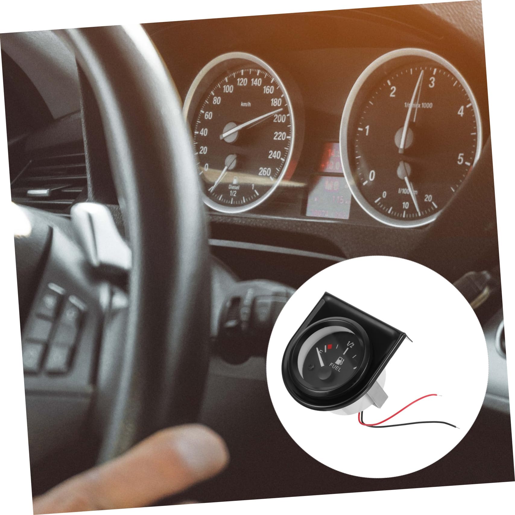 2 Stück Kraftstoffstandanzeige für Autos Einfache Installation Hohe Genauigkeit für Fahrzeuge Langlebige Kunststoffkonstruktion Zuverlässige für Fahrzeugumbauten