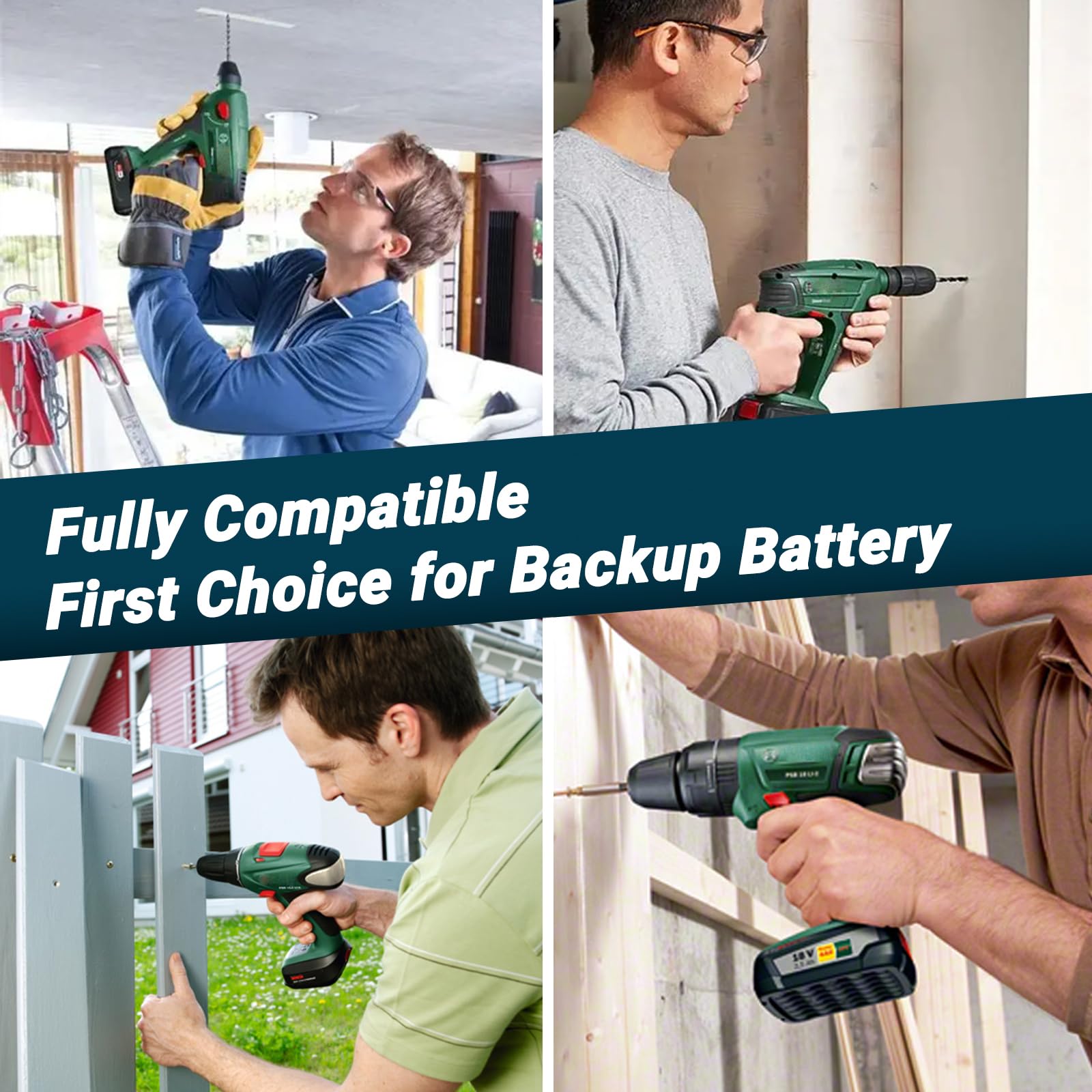 Exmate - Batería de repuesto para Bosch PBA PSB PSR (18 V, 5500 mAh, para 18 V, Gardena 18 VSystem PSB 18 LI-2, PST 18 LI, UNEO MAXXH, Uneo Maxx, 1600A005B0 2607335040 2607336039 26039) 73360 40