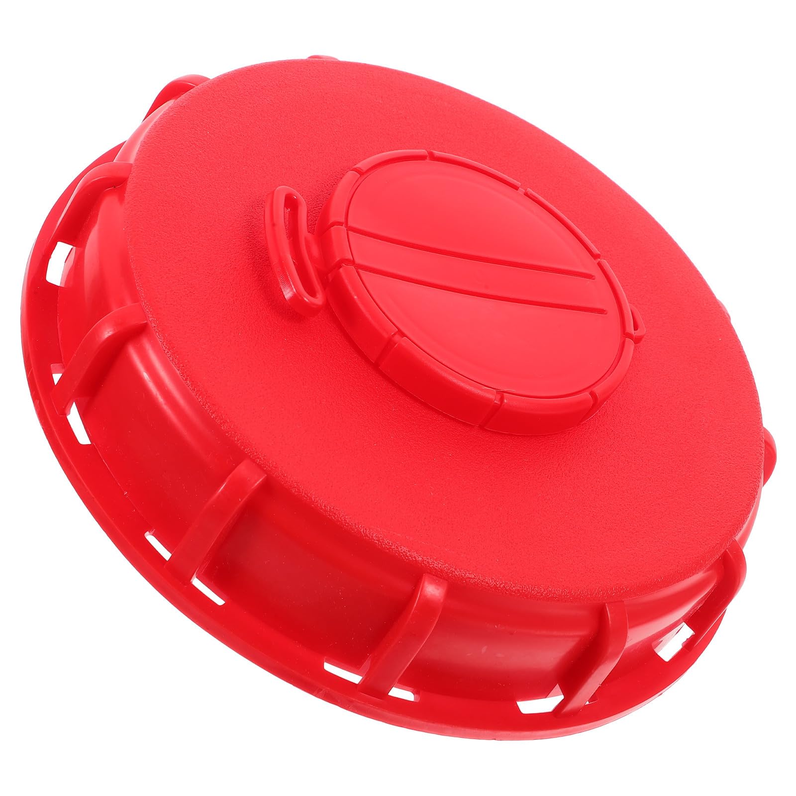 Tapa IBC roja respirable con control de presión interna para contenedores industriales