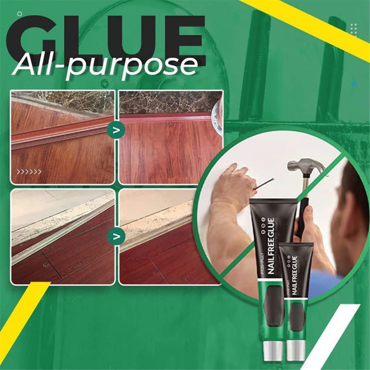 RutviRoshan Super Glue All Purpose Adhesive,Nail-Free Glue Adhesive Sealant,Welding High-Strength Oily Glue,Universal Adhesive for Resin Ceramic Metal Glass 4