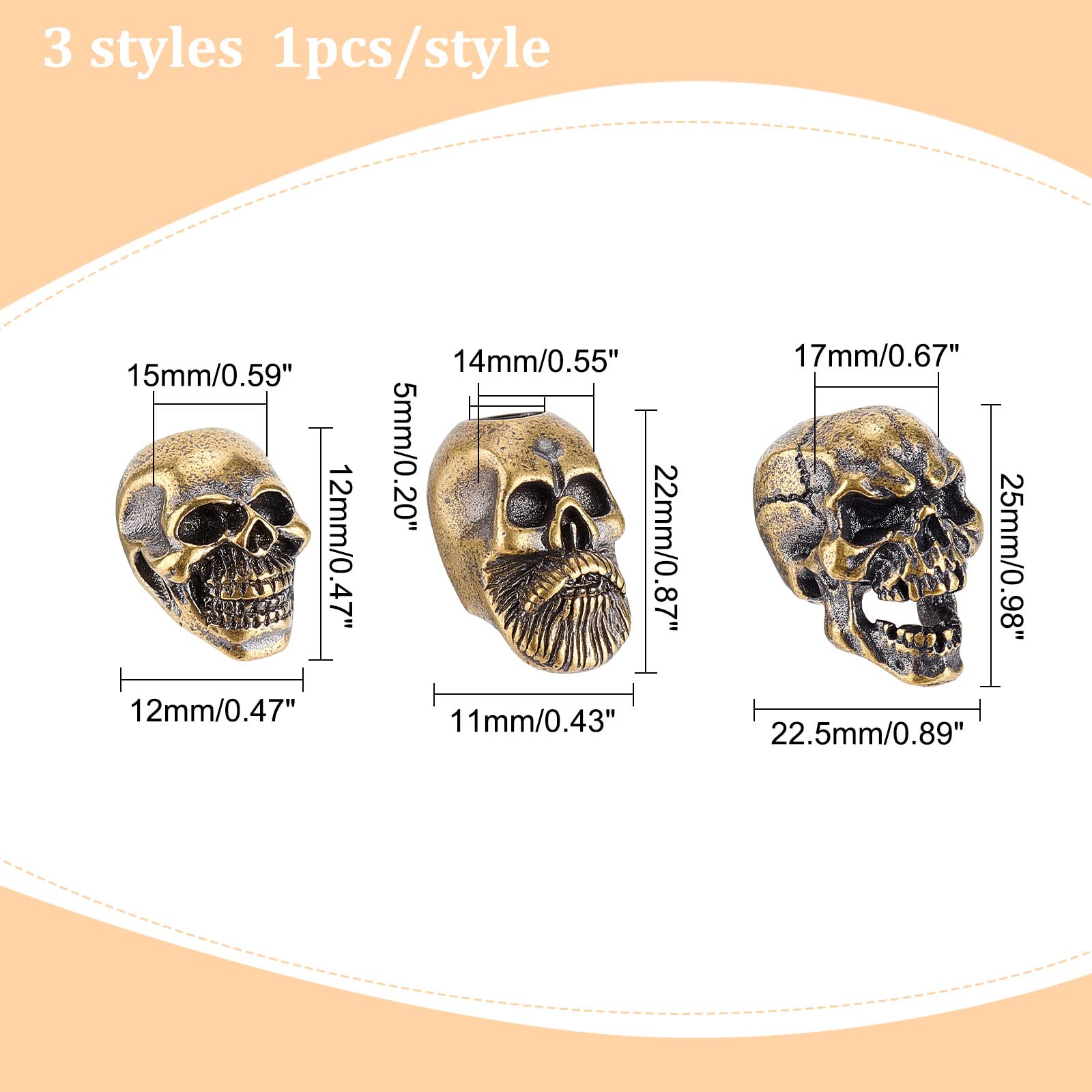 Lot de 5 poignées de couteau à faire soi-même avec rivets femelles et