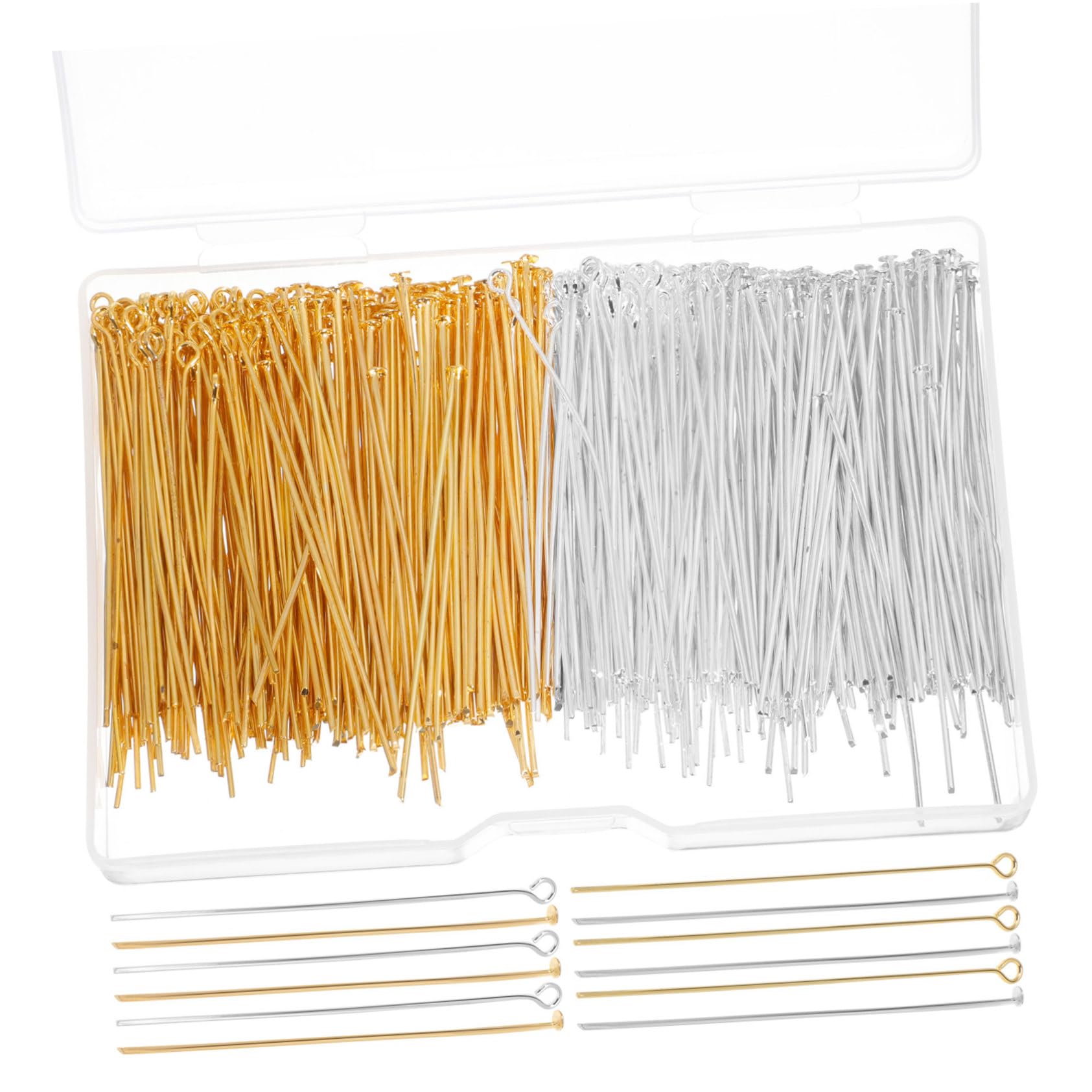 ULDIGI DIY Jewelry Accessories Kit 800pcs Flat Head Eye Pins Jewelry Making Supplies for Earrings Charms Necklaces