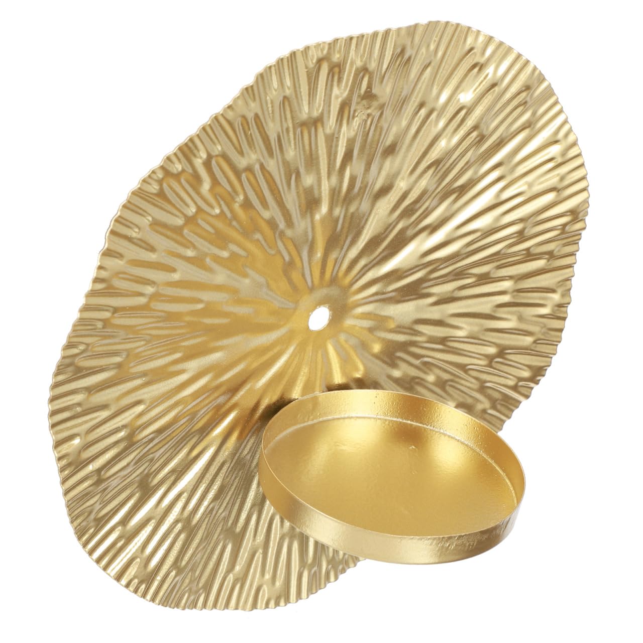 NUOBESTY Wandkerzenhalter Wandleuchter Kerzenständer Kerzenhalter Kerzenleuchter aus Metall, Wandteelichthalter Säulenhalter für Teelichter Stumpenkerze Wohnzimmer Schlafzimmer, Gold
