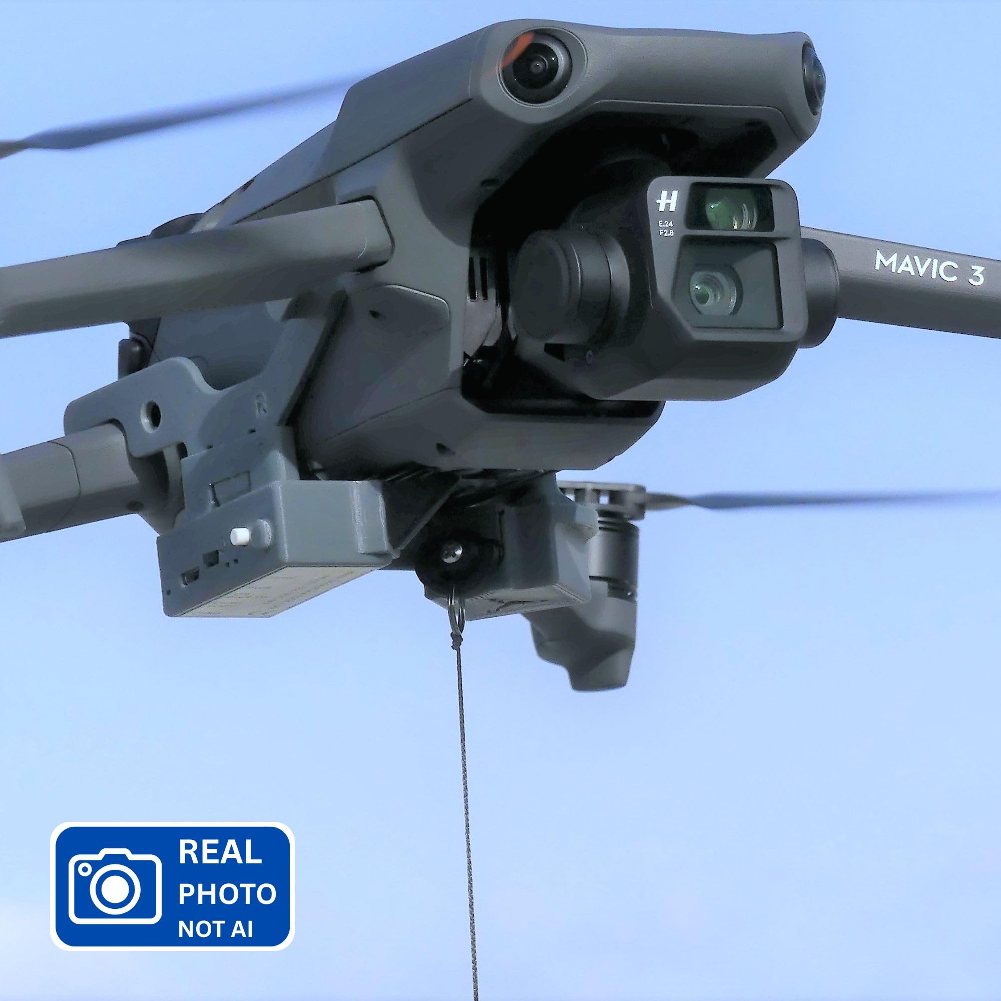 Release and Drop Professional Device for DJI Mavic 3 – Drone Fishing, Bait Release, Load Delivery, Search and Rescue and Fun – U.S. Patent