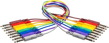 Hosa CSS-830 Balanced Patch Cables, 1/4 Inch TRS to Same, 1 Foot