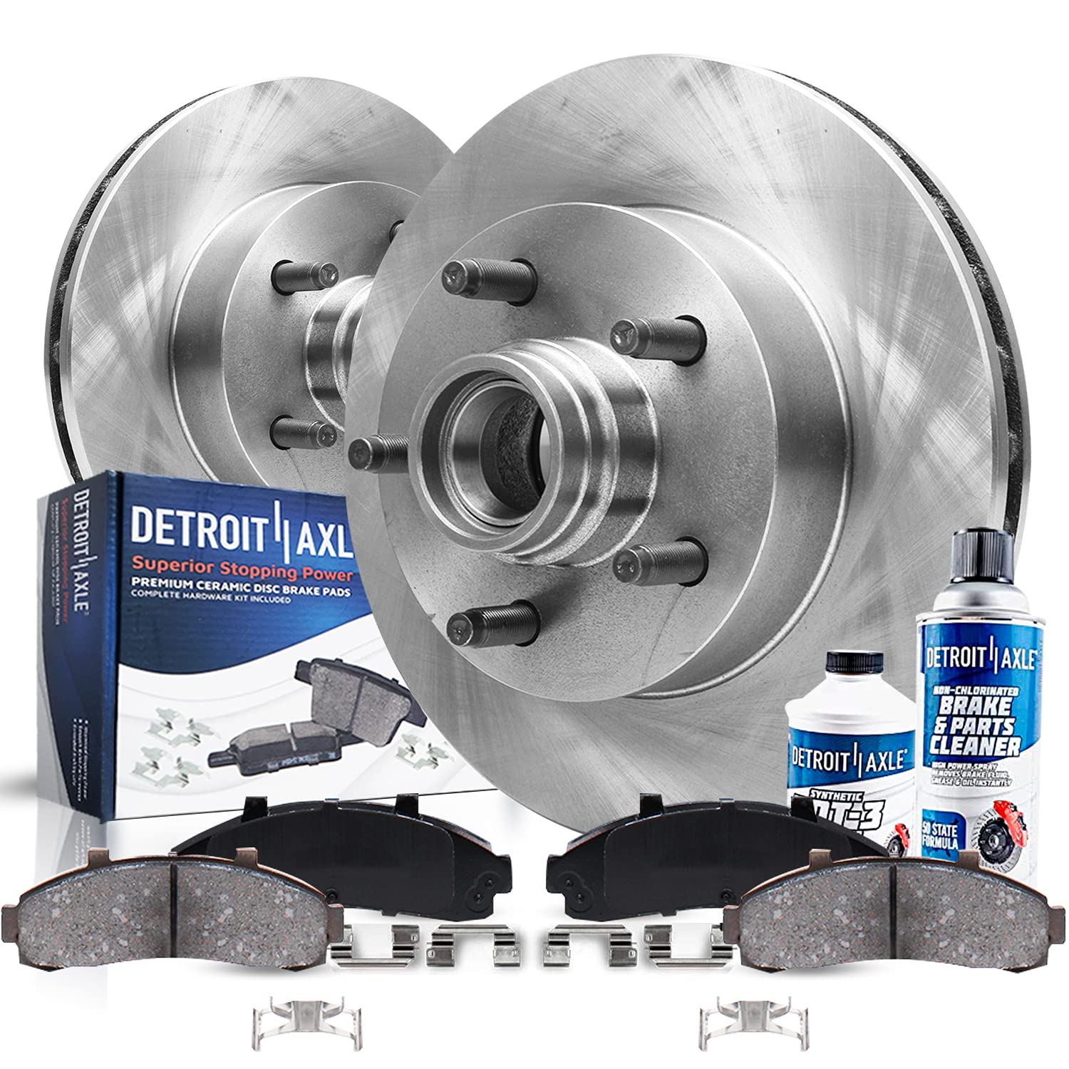 Detroit Axle - Front Brake Kit for 1998-2000 Mazda B3000 B4000