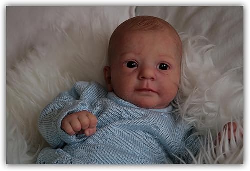 Miniatura 6 de Zero Pam Muñecas Reborn de bebé real realista Reborn Boy de 19 pulgadas Realisitc Reborn Muñecas que se ven reales de cuerpo suave, muñecas recién