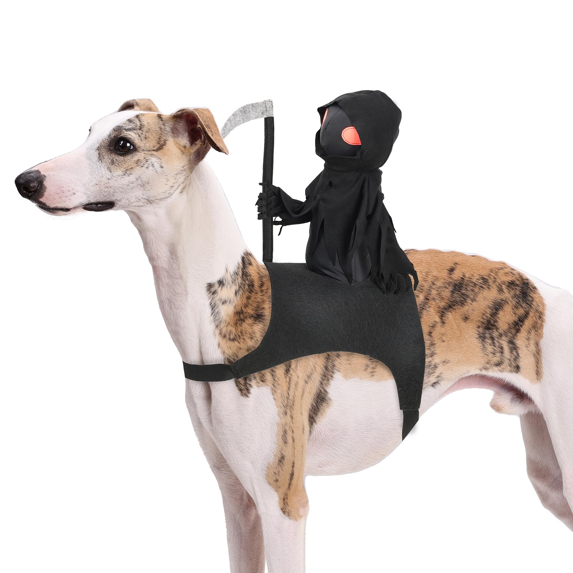 Halloween Pet Costumes, Pet Knight Reaper Halloween Costumes Cosplay Dress Up Apparel Clothes for Small Medium Dogs,L