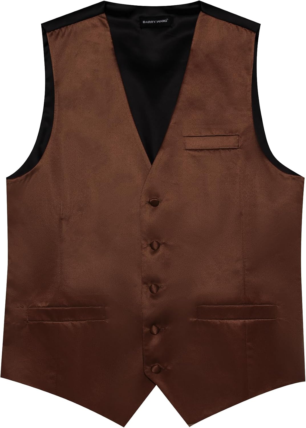 Men's Vest Tie Set Bow Tie Satin V-Neck Solid Colors Suit Waistcoat Cufflinks hanky Formal Wedding Business Tuxedo
