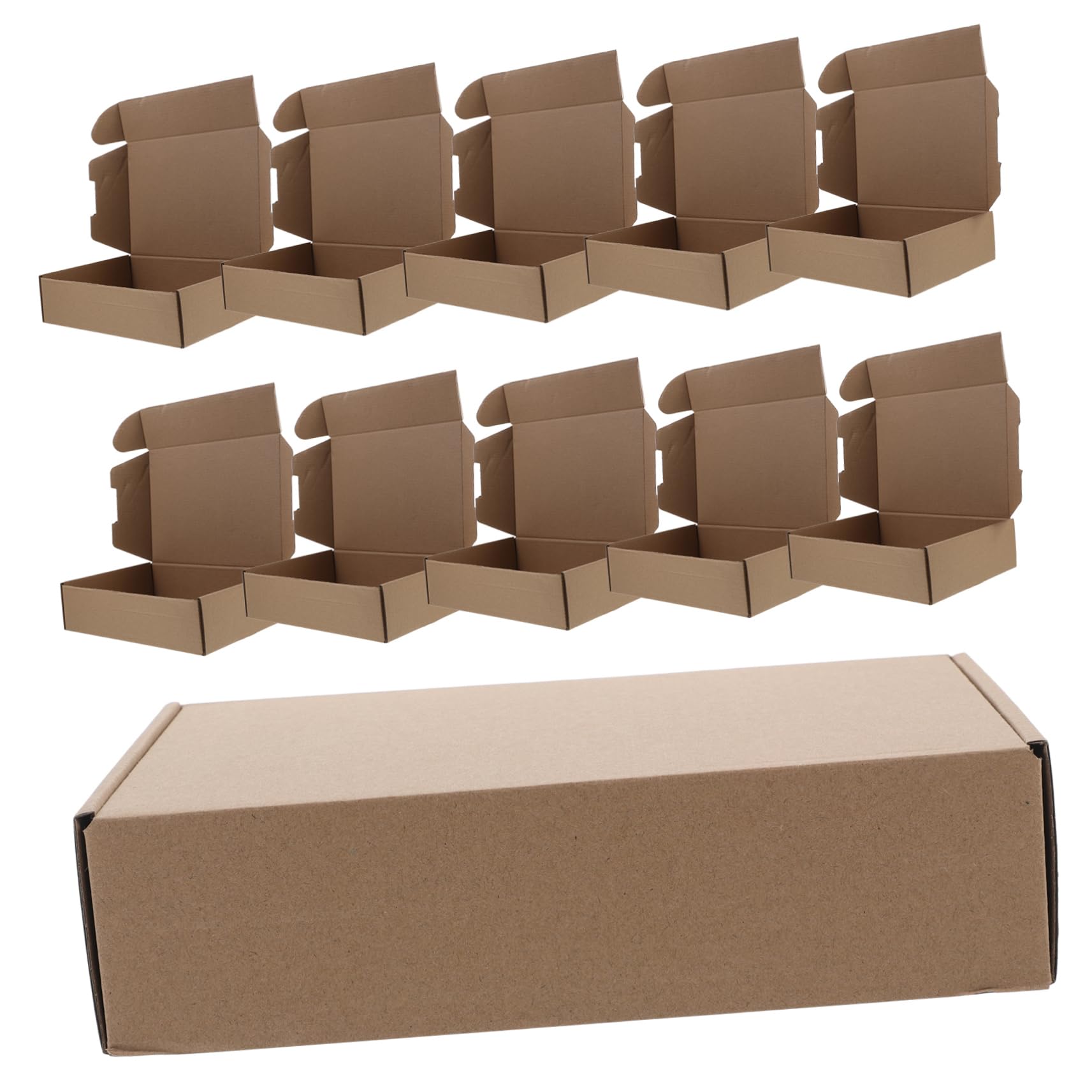 EXCEART 25pièces Boîtes Emballage Carton Plat Boîtes Postales pour Expédition Cartons de Déménagement Stockage Renforcées pour Envoi
