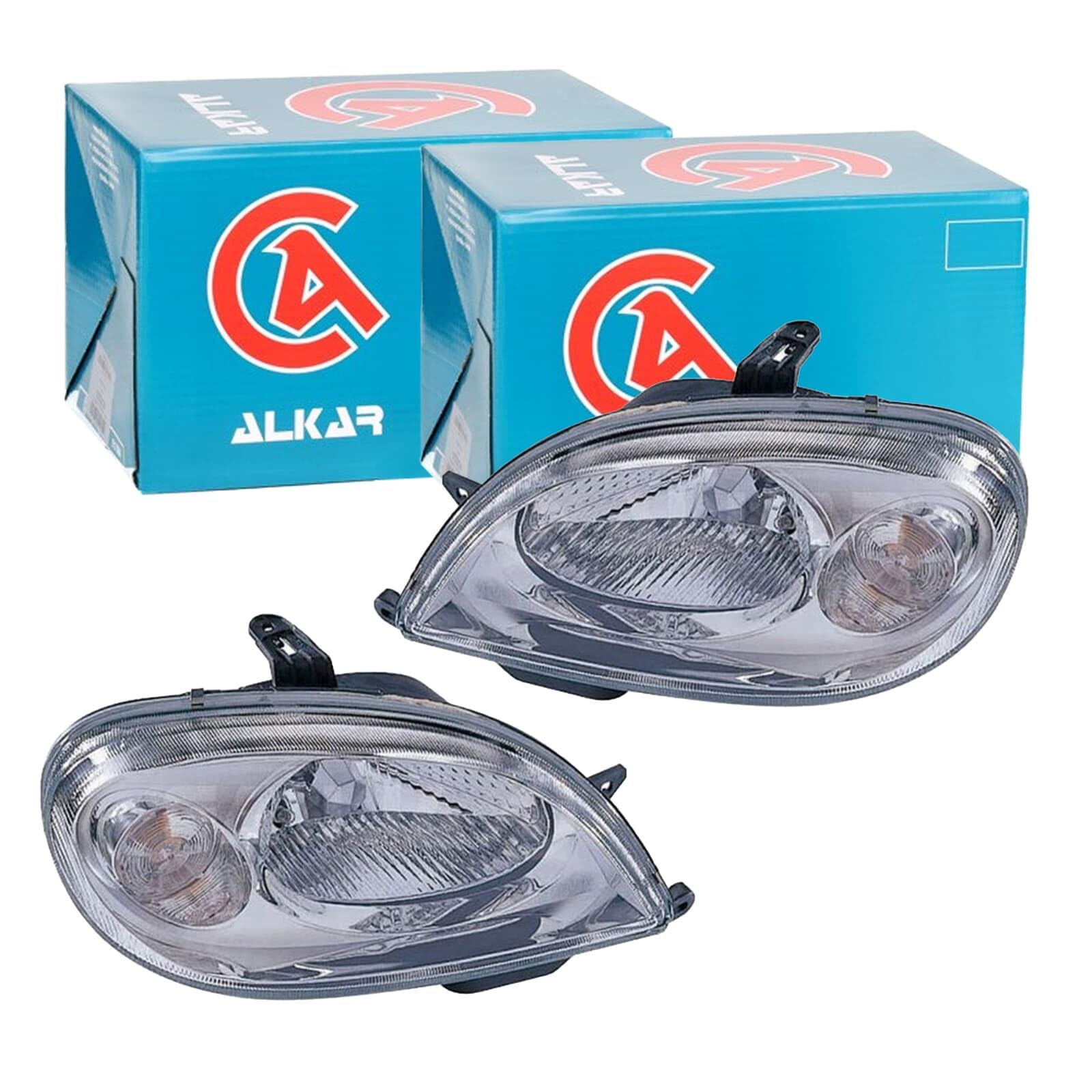 2X Alkar Halogen Scheinwerfer Satz links+rechts