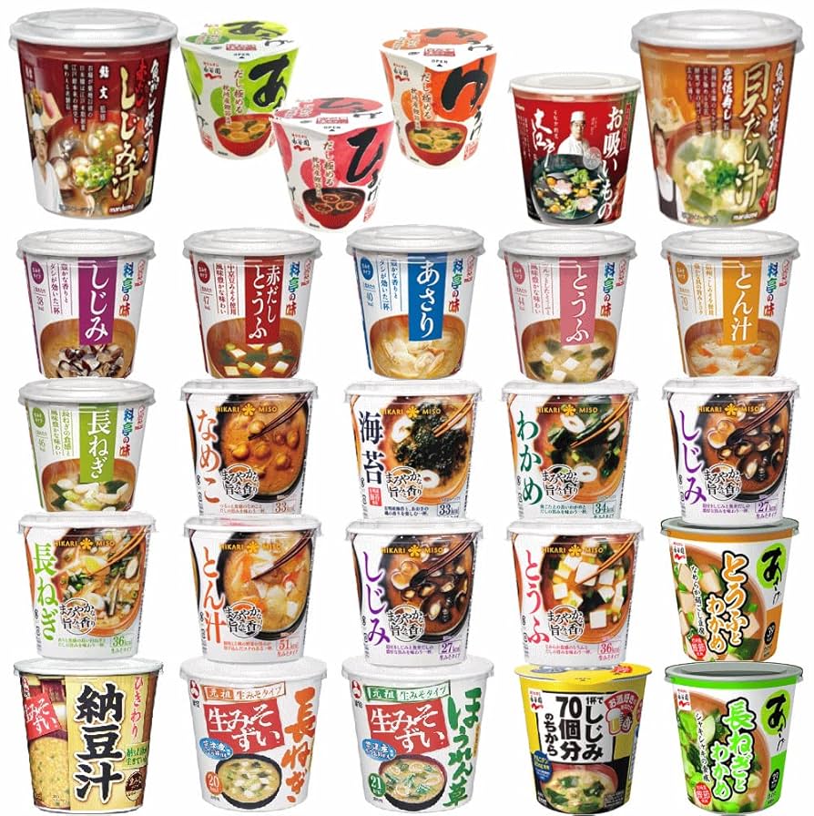 Amazon | 簡単便利 生みそタイプ カップ味噌汁 一ヶ月分の即席
