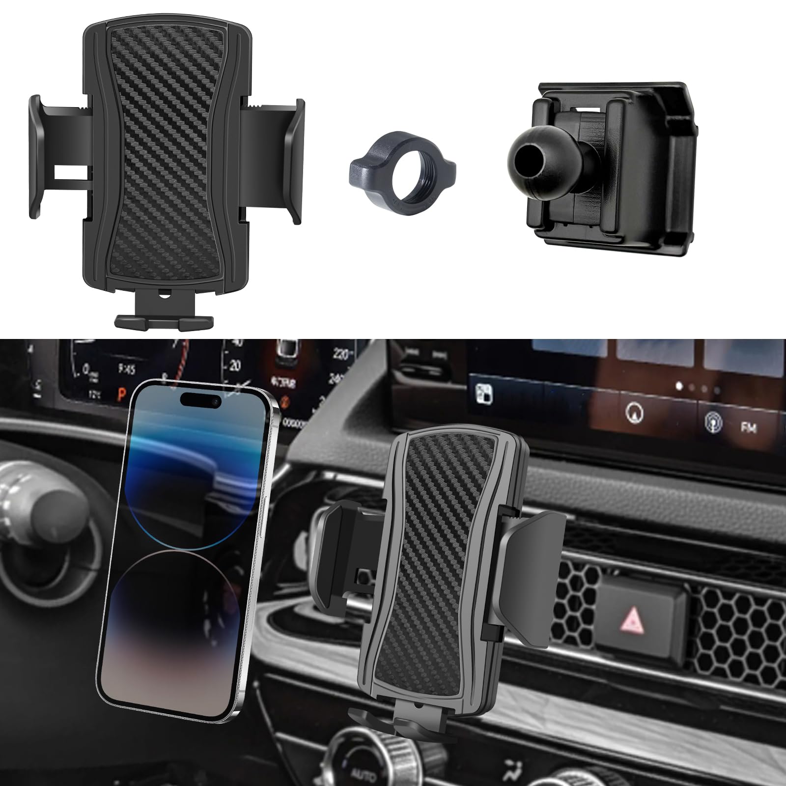 Car Phone Mount for Honda Civic 2022 2023 2024 2025 Phone Holder Navigation,Fit for Civic Cellphone Mobile Cradle Auto Accessories Bracket Anti-Shake,