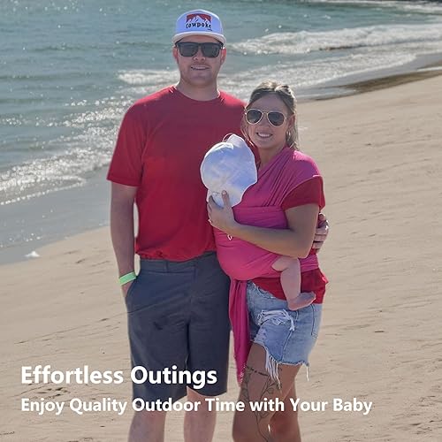 Miniatura 4 de Envoltorio para bebé Vlokup, sujetador para agua cálida, ligero, de secado rápido y transpirable, Negro