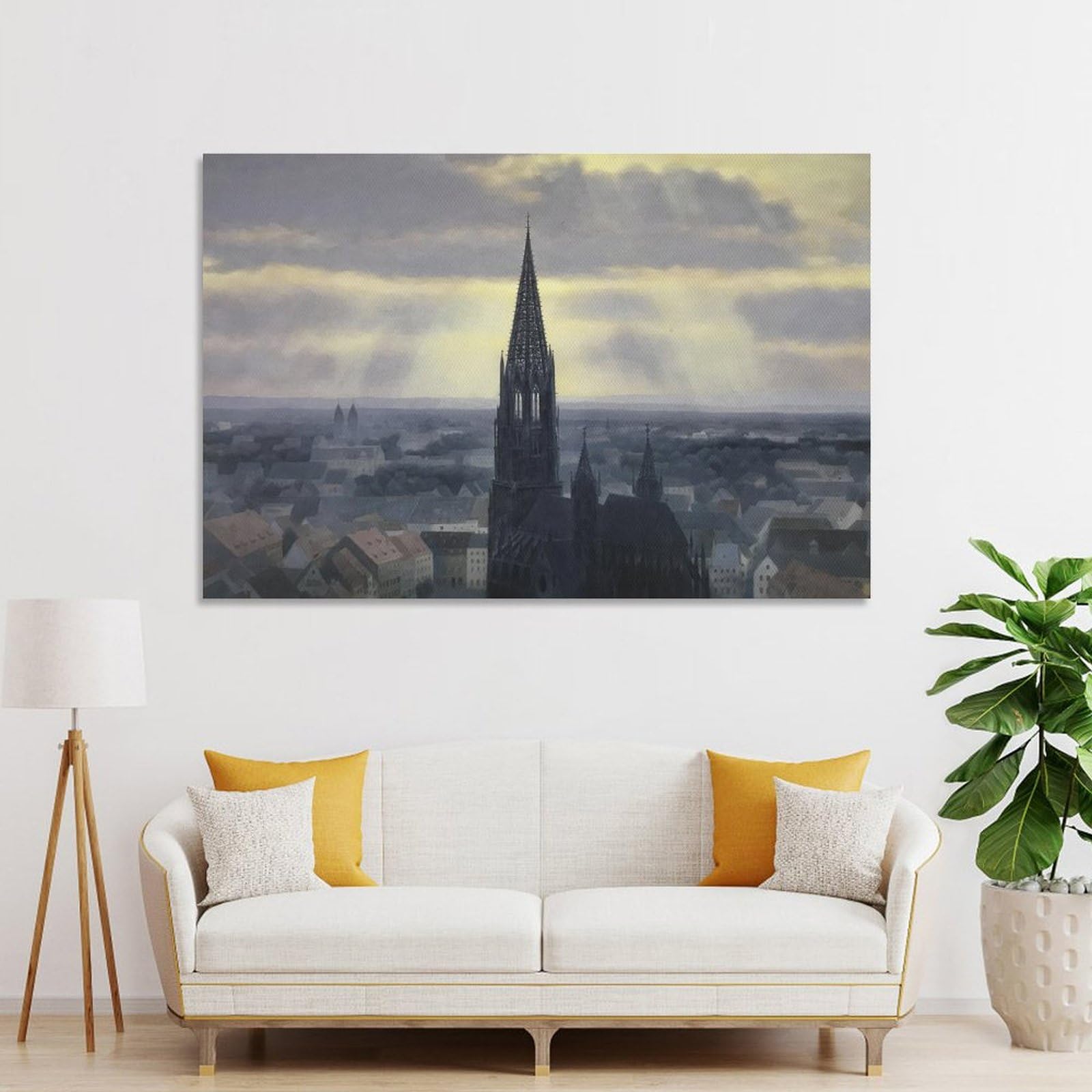 Amazon.co.jp: 東山魁夷風景画「晩鐘」ポスター 有名画家、版画家