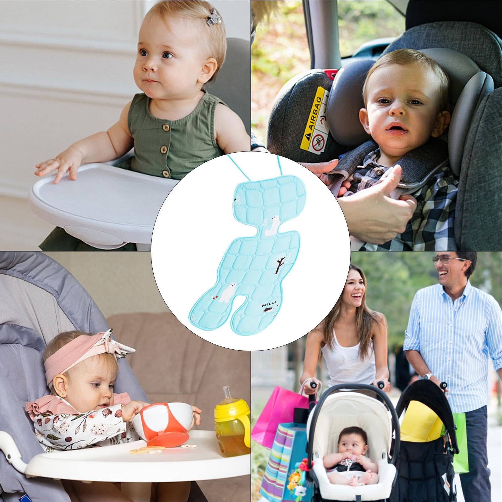 Autositz Kühlkissen für Babys - Kinderwagen Kühlmatte, Atmungsaktive Sommersitzeinlage | 200g kühlt und schützt den Sitz vor Flecken, Sitz für Kinderwagen, Bugg'y und Kindersitz, Eiskühlmatte