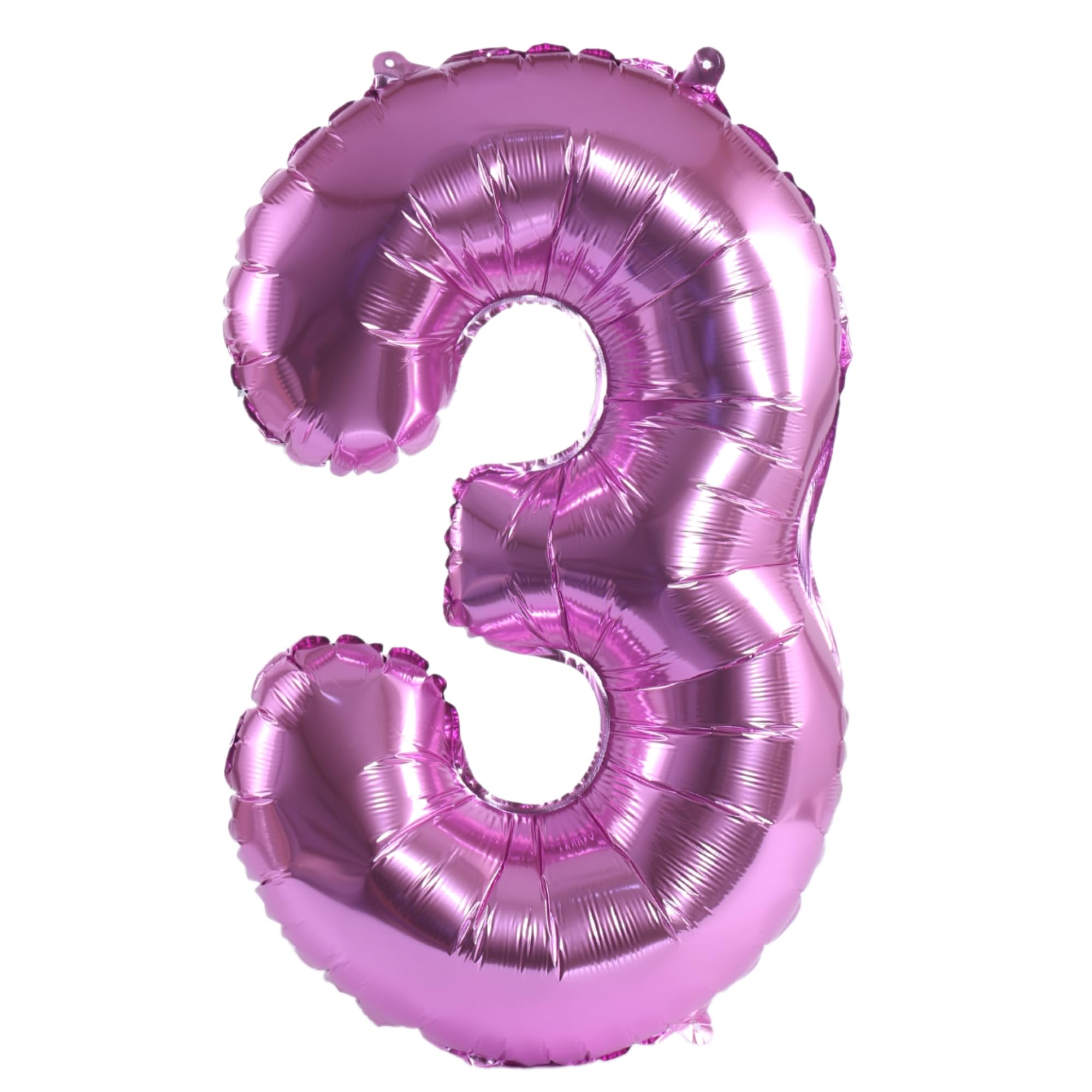 YPSelected 32 Inch Large Foil Helium Number Balloon Birthday Wedding Party 0-9 (Pink, 3)